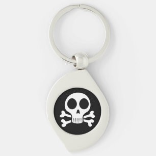 Pirate Skull Design Key Ring