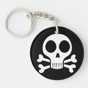 Pirate Skull Design Key Ring