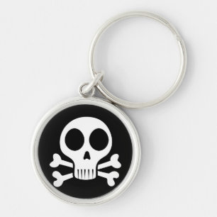 Pirate Skull Design Key Ring