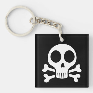 Pirate Skull Design Key Ring