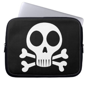 Pirate Skull Design Laptop Sleeve