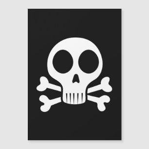 Pirate Skull Design Magnetic Invitation