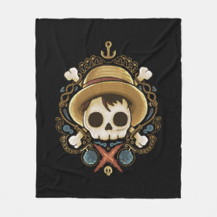 Pirate Skull Fleece Blanket