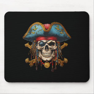 Pirate Skull Halloween Costume Men Women Boys Girl Mouse Mat