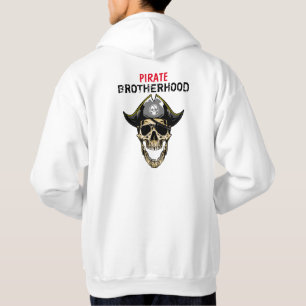 PIRATE SKULL HAPPY BROTHERHOOD  HOODIE