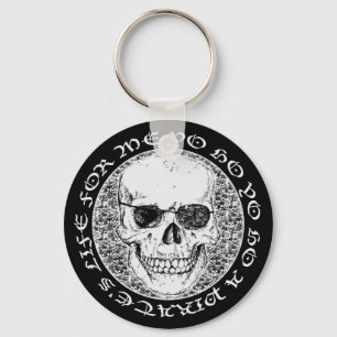 pirate skull key ring