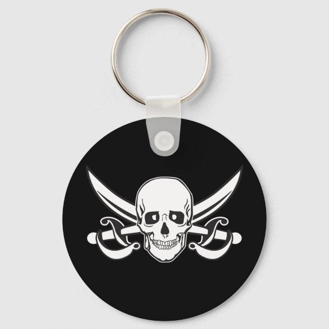 Pirate Skull Key Ring (Front)