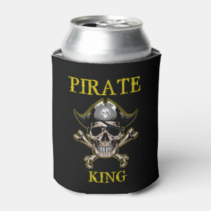 PIRATE SKULL KING GOLD CAN COOLER
