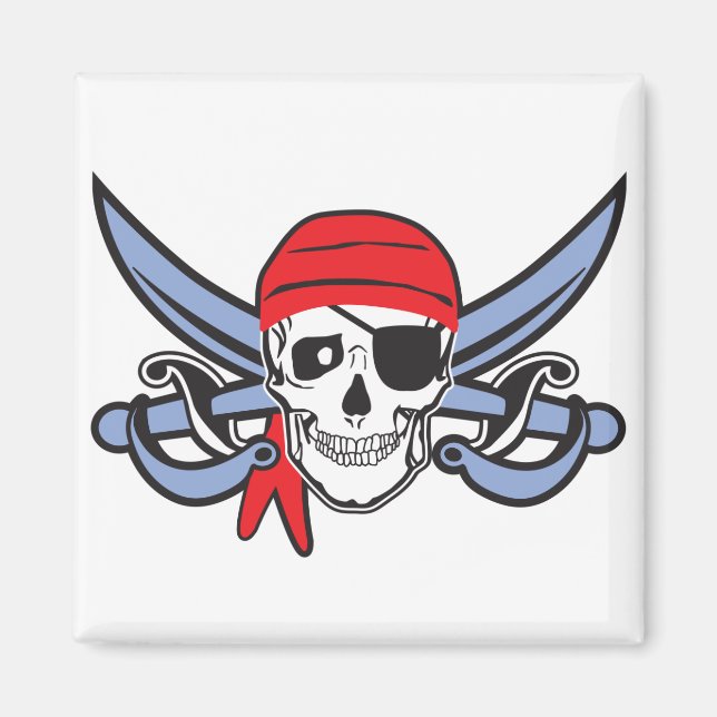 Pirate Skull Magnet (Front)
