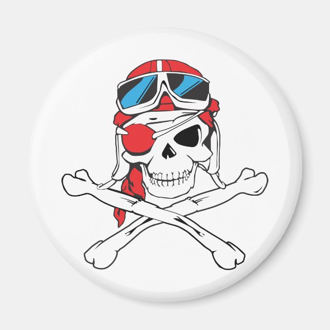 Pirate Skull Magnet (Front)