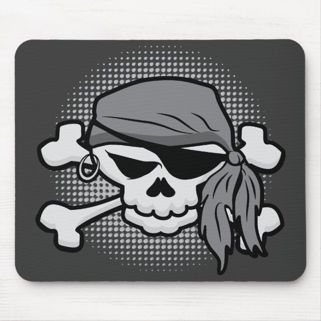 Pirate Skull Mouse Mat (Front)