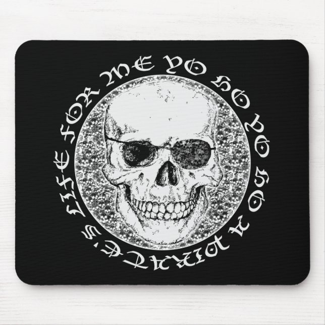 pirate skull mouse mat (Front)
