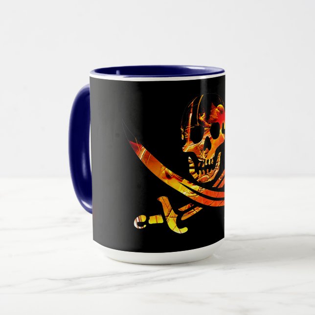 Pirate Skull Mug (Front Left)