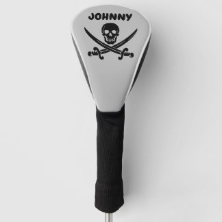 PIRATE SKULL N CROSSBONES CUSTOM GOLF HEAD COVER