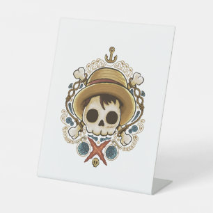 Pirate Skull Pedestal Sign