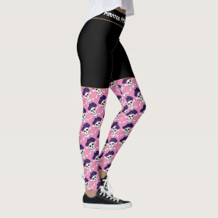 Pirate Skull & Pirates Flag fashion, Fitness games Leggings