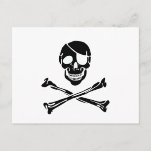Pirate Skull Postcard