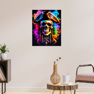 Pirate Skull Poster