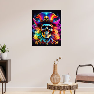 Pirate Skull Poster