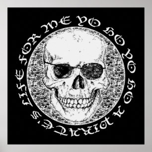 pirate skull poster