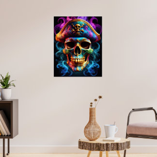 Pirate Skull Poster