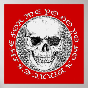 pirate skull poster