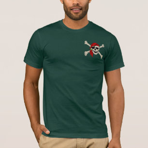 Pirate Skull Red Bandanna T-Shirt