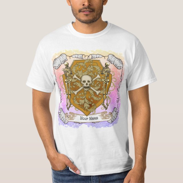 Pirate Skull Shield  t-shirt (Front)