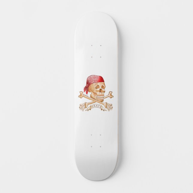 Pirate Skull Skateboard (Front)