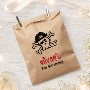 Pirate Skull Skeleton Boy Birthday Party Favour Ba Bags