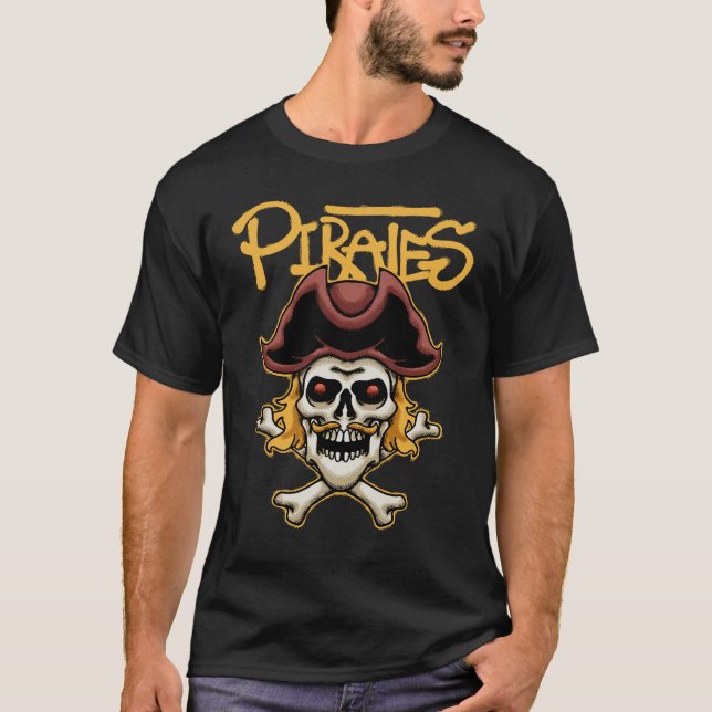 pirate skull streetwear T-Shirt (Front)
