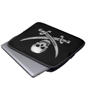 Pirate Skull & Sword Crossbones (TLAPD) Laptop Sleeve