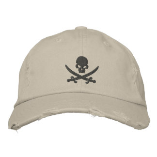 Pirate Skull Swords Embroidered Hat