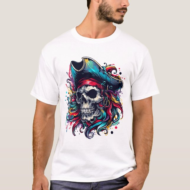 Pirate Skull T-Shirt (Front)