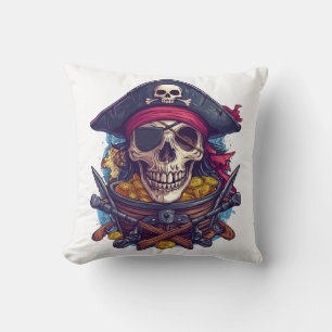 Pirate Skull Treasure Cushion