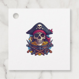 Pirate Skull Treasure Favour Tags