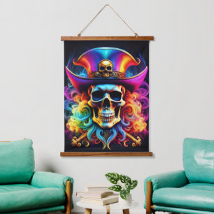 Pirate Skull Wall Tapestry