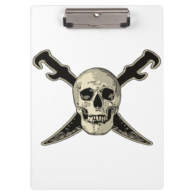 Pirate (Skull) - White Clipboard (Front)