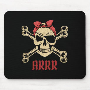Pirate Skull With Eyepatch And Ndana Mouse Mat