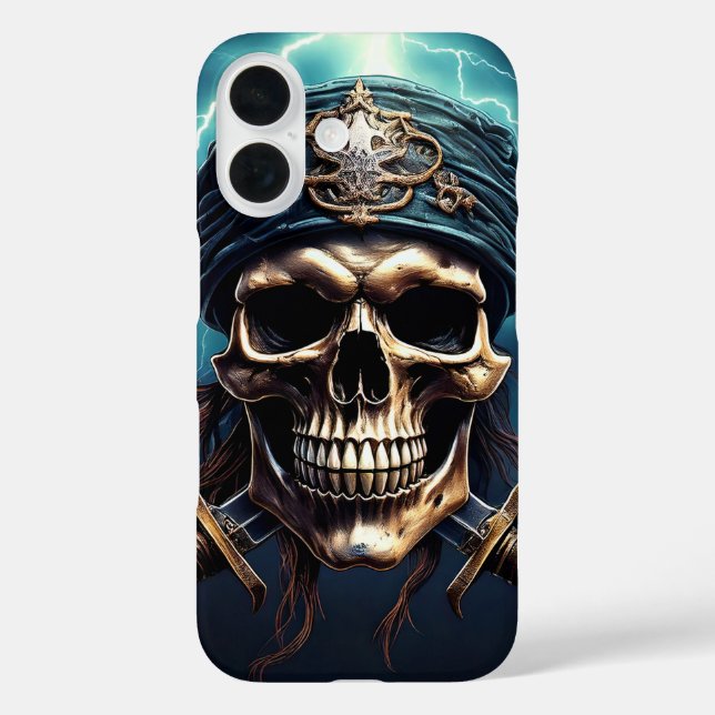 Pirate Skull with Swords iPhone / iPad case (Back)