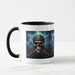 Pirate Skull with Swords Mug