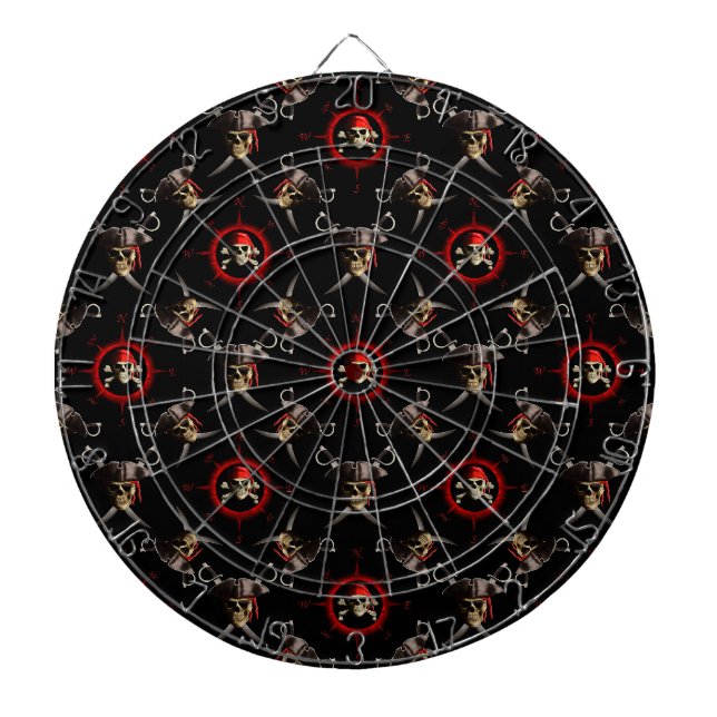 Pirate Skulls Dartboard (Front)