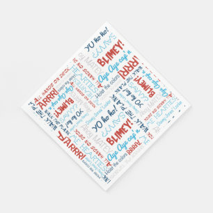 Pirate Slogans Party Pirate Napkins