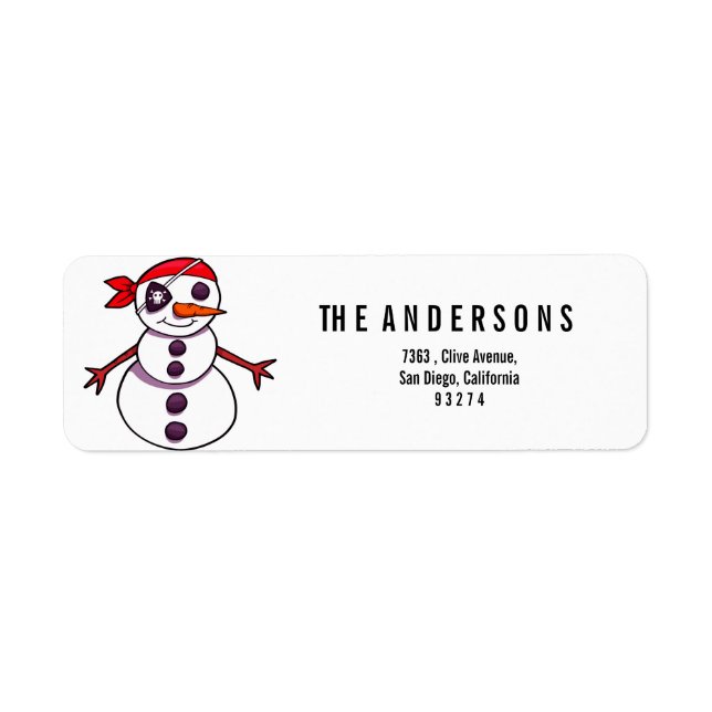 pirate snowman merry Christmas (Front)