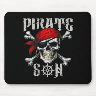 Pirate Son Jolly Roger Flag And Skull Crossbones H Mouse Mat