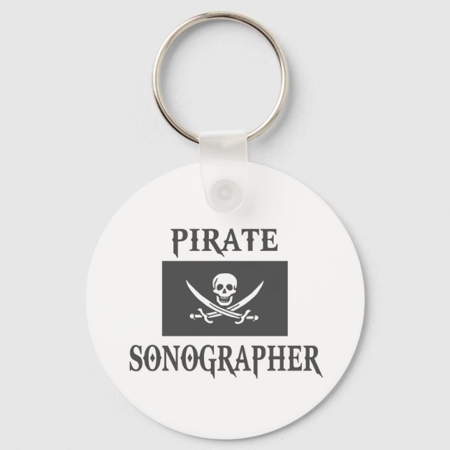 Pirate Sonographer Key Ring (Front)