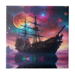 Pirate SpaceShip Lands on Another Planet Tile