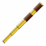 Pirate Spyglass Telescope Standing Photo Sculpture<br><div class="desc">Pirate Spyglass Telescope</div>