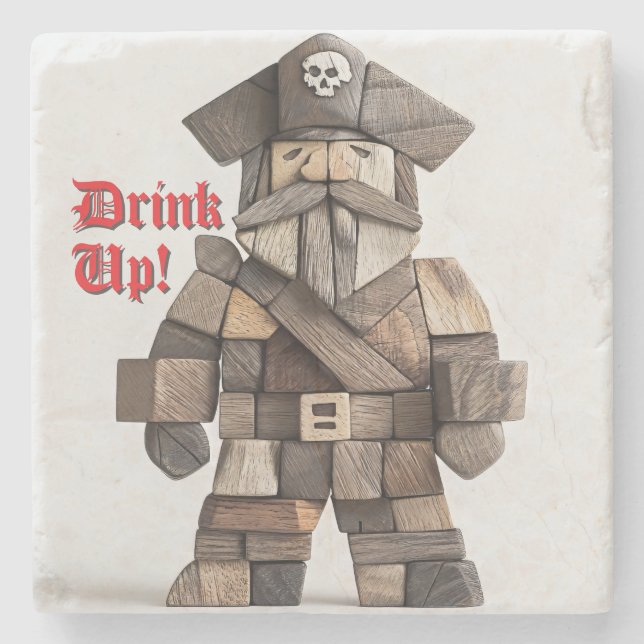 Pirate Stone Coaster (Front)