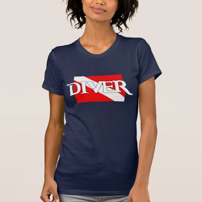 Pirate-style Dive Flag T-Shirt (Front)